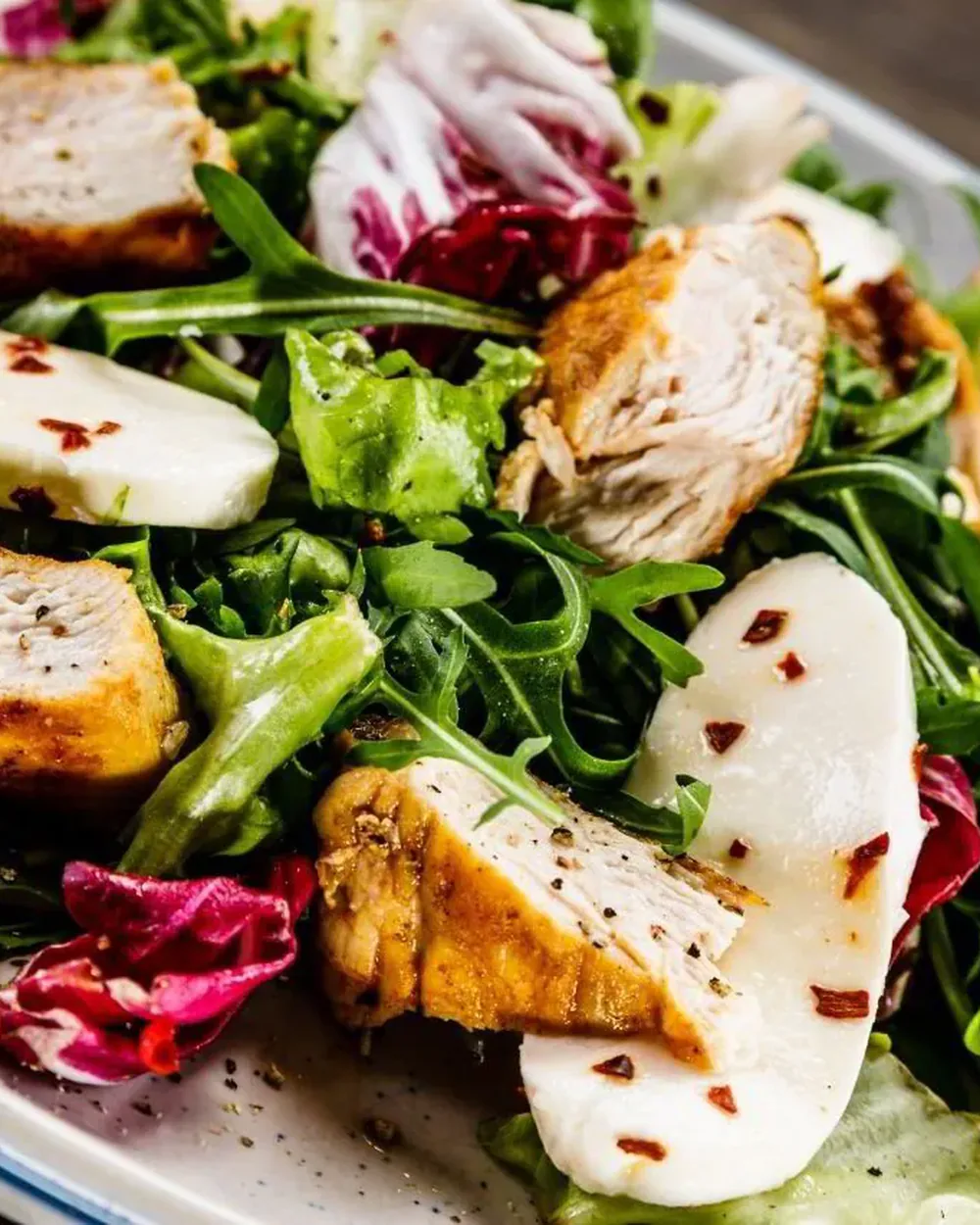 A simple protein-led meal prepared at home