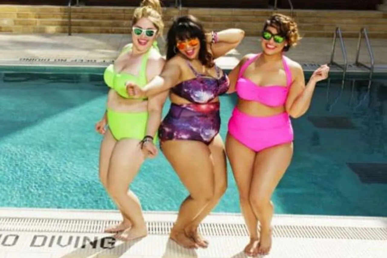 Woman swimming pool